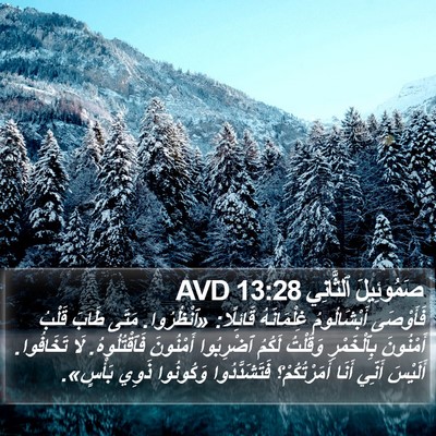 صَمُوئِيلَ ٱلثَّانِي 13:28 AVD Bible Verse Image