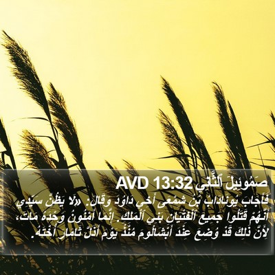 صَمُوئِيلَ ٱلثَّانِي 13:32 AVD Bible Verse Image