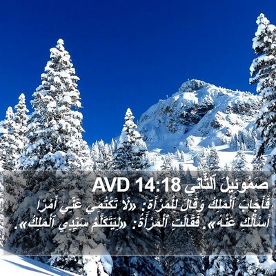 صَمُوئِيلَ ٱلثَّانِي 14:18 AVD Bible Verse Image