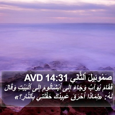 صَمُوئِيلَ ٱلثَّانِي 14:31 AVD Bible Verse Image