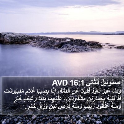 صَمُوئِيلَ ٱلثَّانِي 16:1 AVD Bible Verse Image