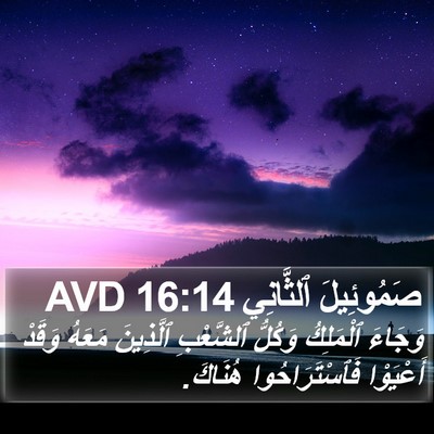صَمُوئِيلَ ٱلثَّانِي 16:14 AVD Bible Verse Image