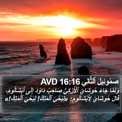 صَمُوئِيلَ ٱلثَّانِي 16:16 AVD Bible Verse Image