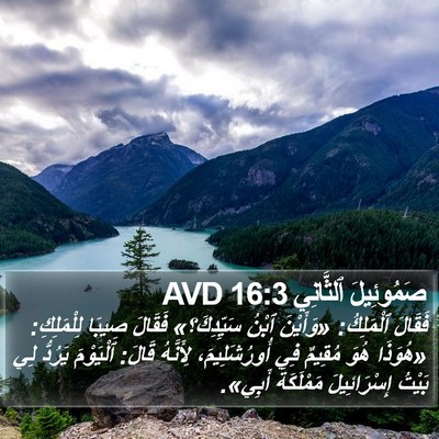 صَمُوئِيلَ ٱلثَّانِي 16:3 AVD Bible Verse Image