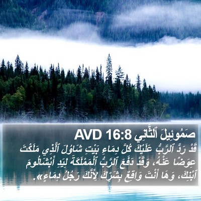 صَمُوئِيلَ ٱلثَّانِي 16:8 AVD Bible Verse Image