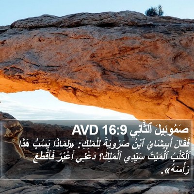 صَمُوئِيلَ ٱلثَّانِي 16:9 AVD Bible Verse Image