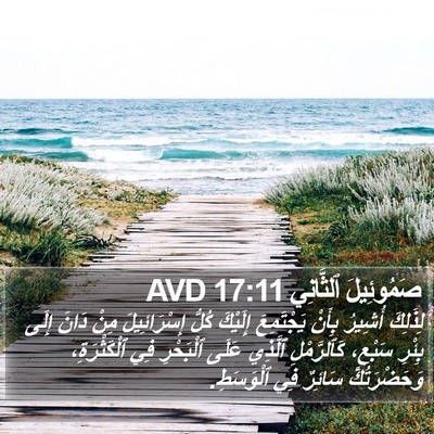 صَمُوئِيلَ ٱلثَّانِي 17:11 AVD Bible Verse Image