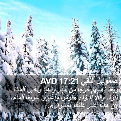 صَمُوئِيلَ ٱلثَّانِي 17:21 AVD Bible Verse Image