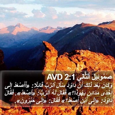 صَمُوئِيلَ ٱلثَّانِي 2:1 AVD Bible Verse Image