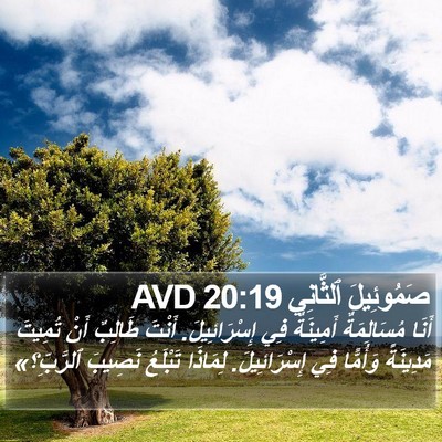 صَمُوئِيلَ ٱلثَّانِي 20:19 AVD Bible Verse Image
