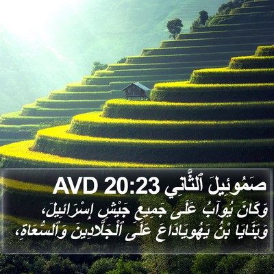 صَمُوئِيلَ ٱلثَّانِي 20:23 AVD Bible Verse Image