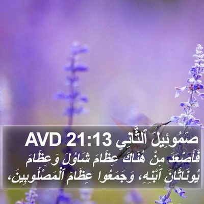 صَمُوئِيلَ ٱلثَّانِي 21:13 AVD Bible Verse Image