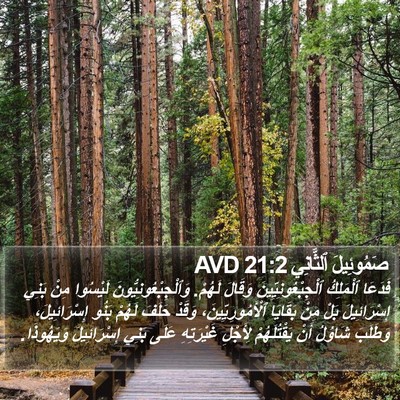 صَمُوئِيلَ ٱلثَّانِي 21:2 AVD Bible Verse Image