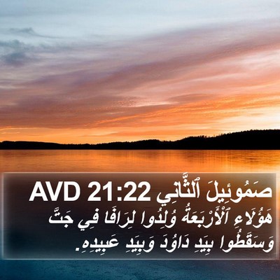 صَمُوئِيلَ ٱلثَّانِي 21:22 AVD Bible Verse Image