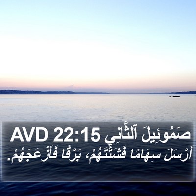 صَمُوئِيلَ ٱلثَّانِي 22:15 AVD Bible Verse Image
