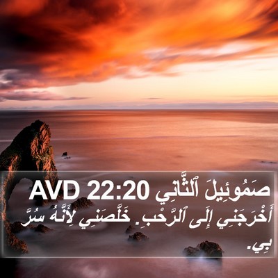 صَمُوئِيلَ ٱلثَّانِي 22:20 AVD Bible Verse Image