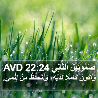صَمُوئِيلَ ٱلثَّانِي 22:24 AVD Bible Verse Image