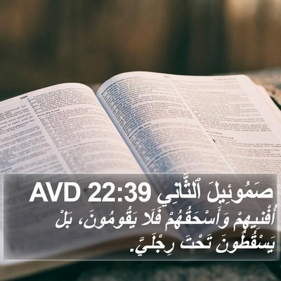 صَمُوئِيلَ ٱلثَّانِي 22:39 AVD Bible Verse Image
