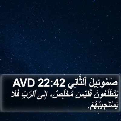 صَمُوئِيلَ ٱلثَّانِي 22:42 AVD Bible Verse Image