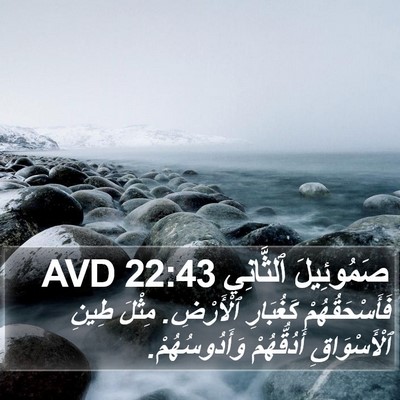 صَمُوئِيلَ ٱلثَّانِي 22:43 AVD Bible Verse Image