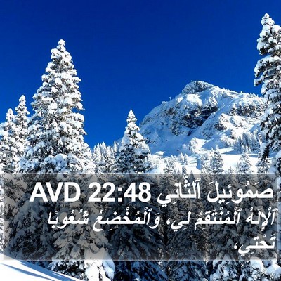 صَمُوئِيلَ ٱلثَّانِي 22:48 AVD Bible Verse Image