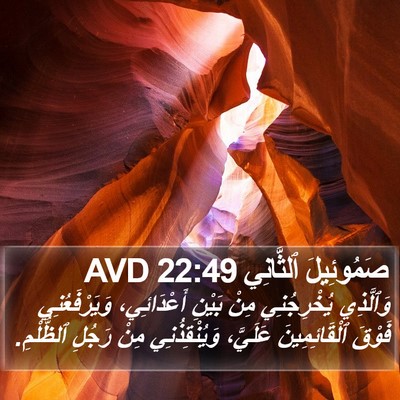 صَمُوئِيلَ ٱلثَّانِي 22:49 AVD Bible Verse Image