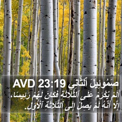 صَمُوئِيلَ ٱلثَّانِي 23:19 AVD Bible Verse Image