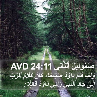 صَمُوئِيلَ ٱلثَّانِي 24:11 AVD Bible Verse Image