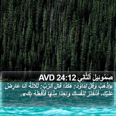 صَمُوئِيلَ ٱلثَّانِي 24:12 AVD Bible Verse Image