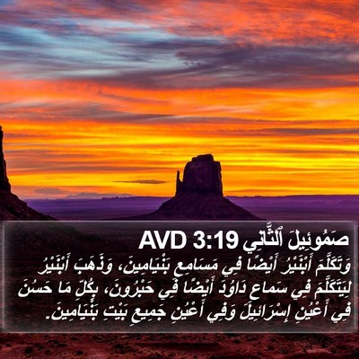 صَمُوئِيلَ ٱلثَّانِي 3:19 AVD Bible Verse Image