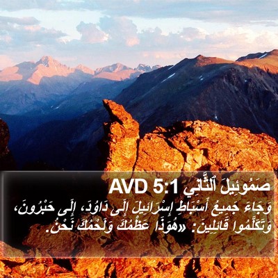 صَمُوئِيلَ ٱلثَّانِي 5:1 AVD Bible Verse Image