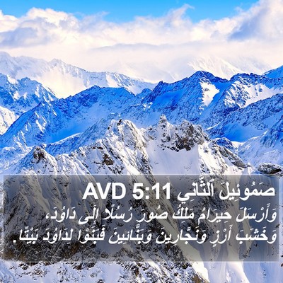 صَمُوئِيلَ ٱلثَّانِي 5:11 AVD Bible Verse Image