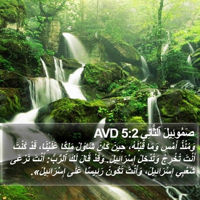صَمُوئِيلَ ٱلثَّانِي 5:2 AVD Bible Verse Image