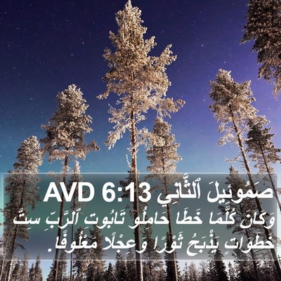 صَمُوئِيلَ ٱلثَّانِي 6:13 AVD Bible Verse Image