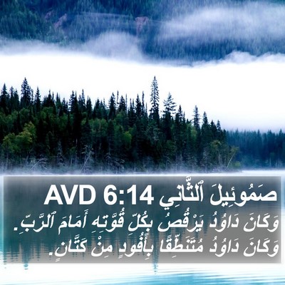 صَمُوئِيلَ ٱلثَّانِي 6:14 AVD Bible Verse Image