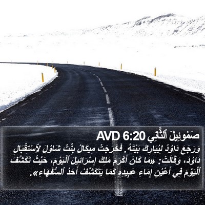 صَمُوئِيلَ ٱلثَّانِي 6:20 AVD Bible Verse Image