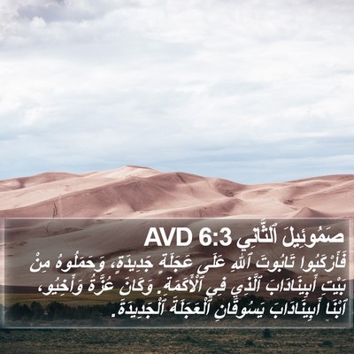 صَمُوئِيلَ ٱلثَّانِي 6:3 AVD Bible Verse Image