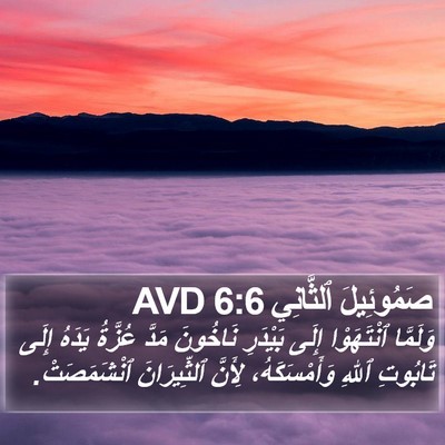 صَمُوئِيلَ ٱلثَّانِي 6:6 AVD Bible Verse Image