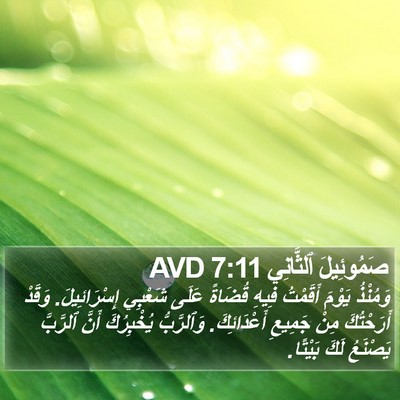 صَمُوئِيلَ ٱلثَّانِي 7:11 AVD Bible Verse Image