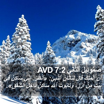 صَمُوئِيلَ ٱلثَّانِي 7:2 AVD Bible Verse Image