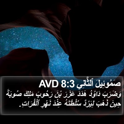 صَمُوئِيلَ ٱلثَّانِي 8:3 AVD Bible Verse Image