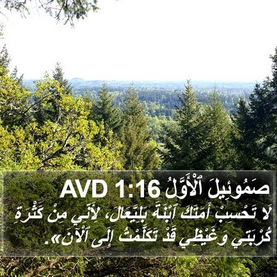 صَمُوئِيلَ ٱلْأَوَّلُ 1:16 AVD Bible Verse Image