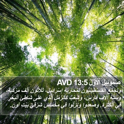 صَمُوئِيلَ ٱلْأَوَّلُ 13:5 AVD Bible Verse Image