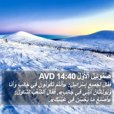 صَمُوئِيلَ ٱلْأَوَّلُ 14:40 AVD Bible Verse Image