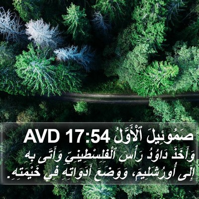 صَمُوئِيلَ ٱلْأَوَّلُ 17:54 AVD Bible Verse Image