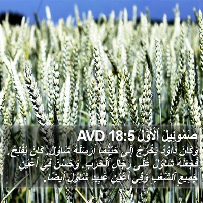 صَمُوئِيلَ ٱلْأَوَّلُ 18:5 AVD Bible Verse Image