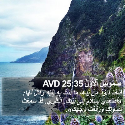 صَمُوئِيلَ ٱلْأَوَّلُ 25:35 AVD Bible Verse Image