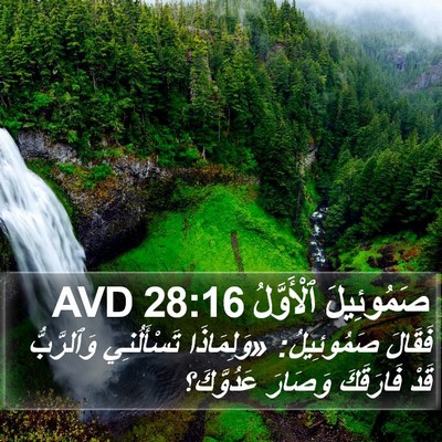 صَمُوئِيلَ ٱلْأَوَّلُ 28:16 AVD Bible Verse Image
