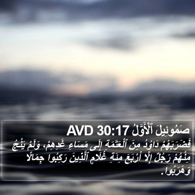 صَمُوئِيلَ ٱلْأَوَّلُ 30:17 AVD Bible Verse Image