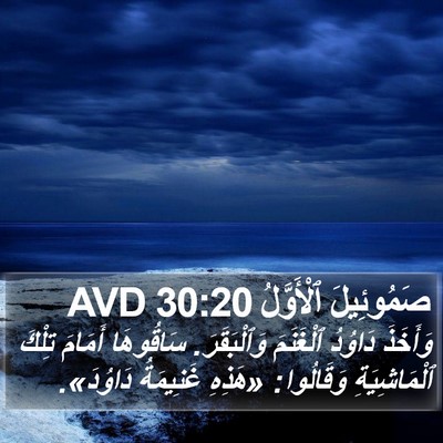صَمُوئِيلَ ٱلْأَوَّلُ 30:20 AVD Bible Verse Image